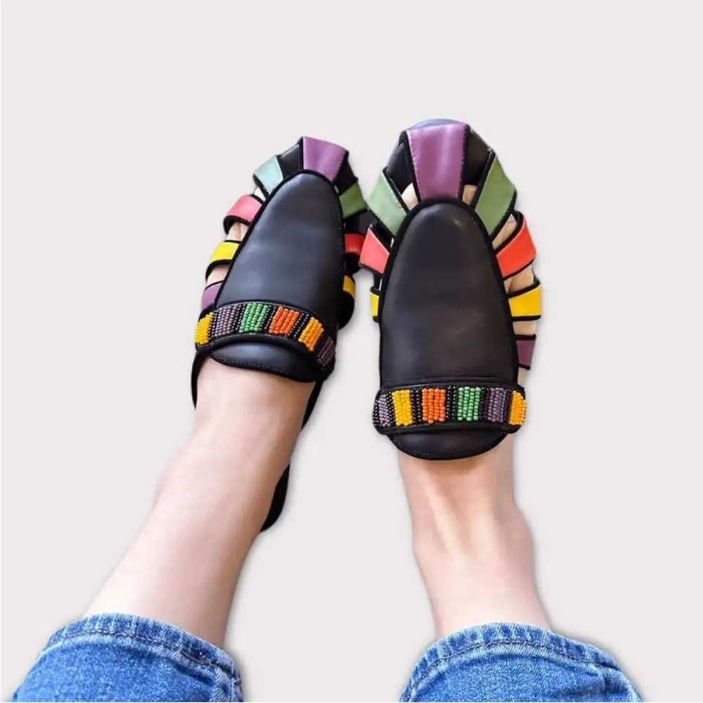 Farm Rio beaded mule